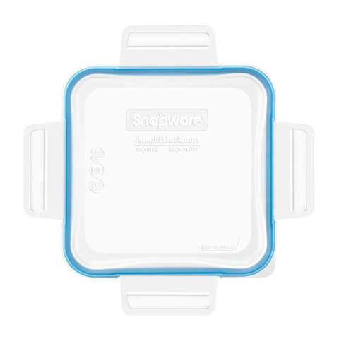 Snapware® Total Solution® Medium Square Plastic Lid with Light Blue Seal