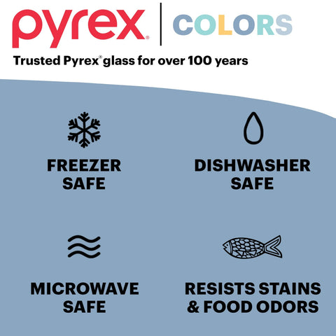 Pyrex® Colors Sculpted Tinted 3-piece Mixing Bowl Set